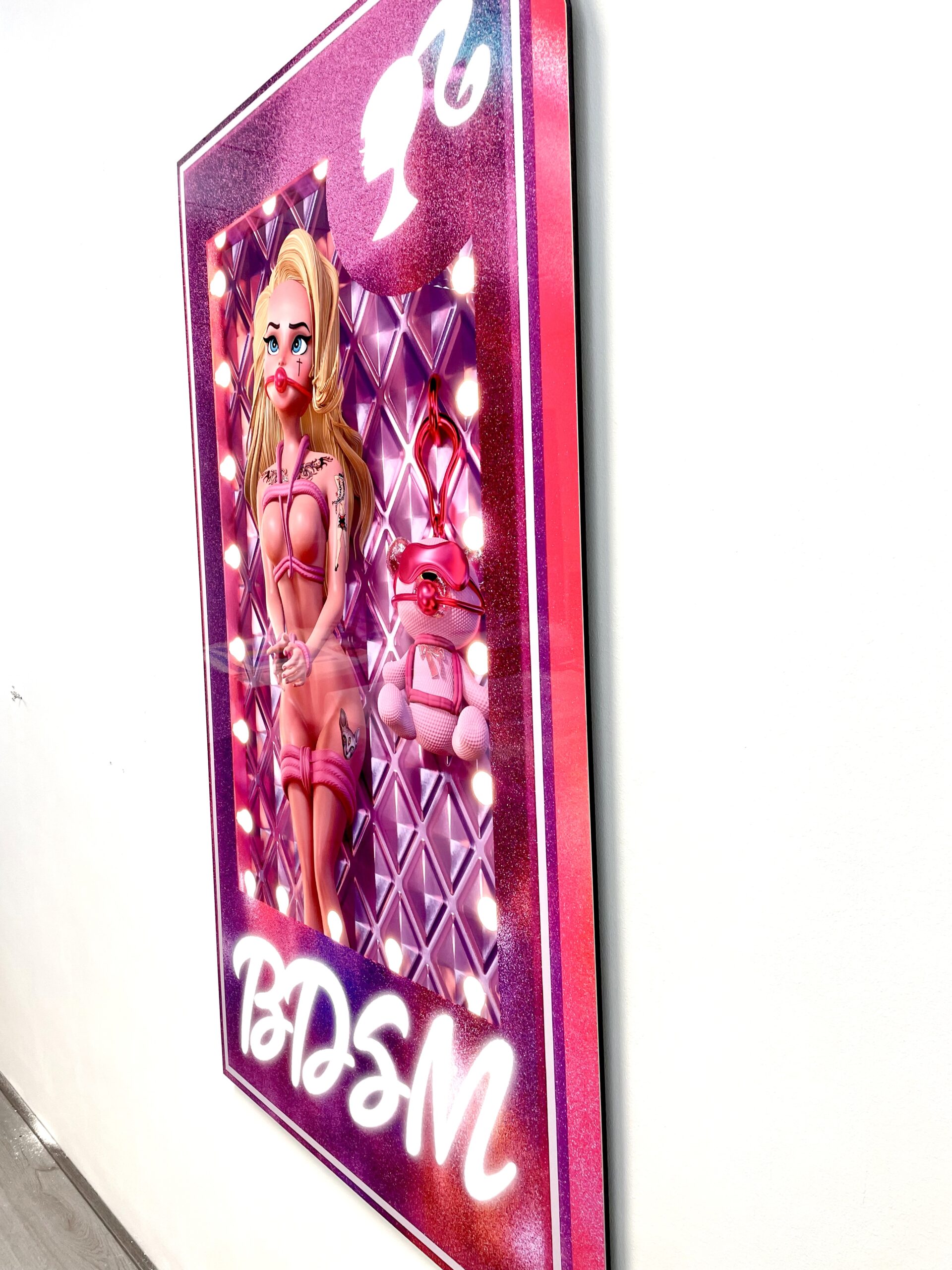 HD Finish- BDSM Barbie - Pop Art - Jules Holland Art