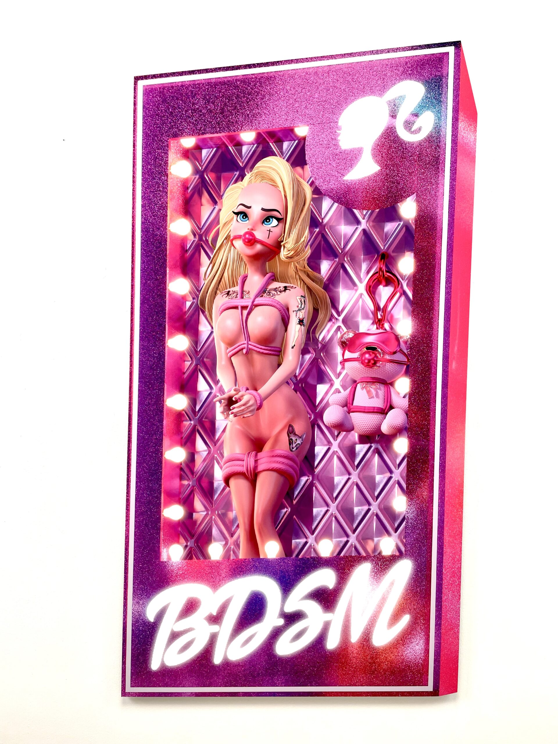 HD Finish- BDSM Barbie - Pop Art - Jules Holland Art